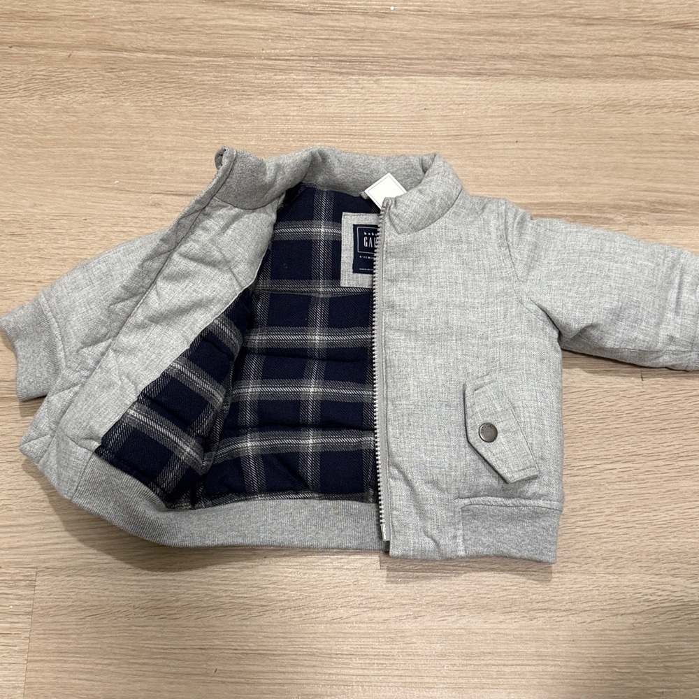 Gap Flannel Quilted Puffer Jacket